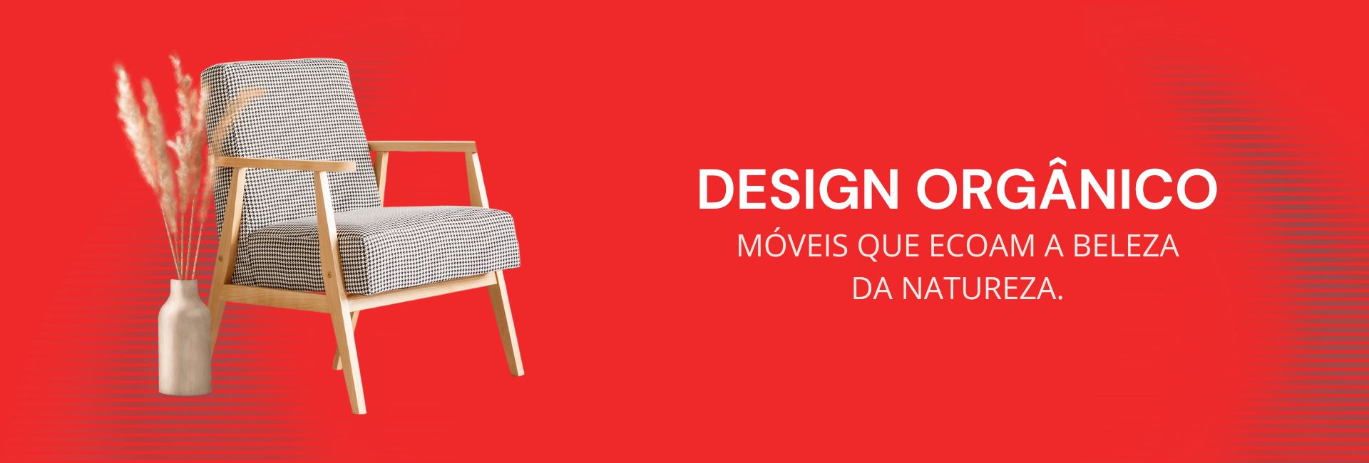 Banner para loja de móveis delicado marrom e branco